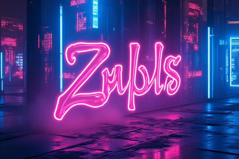 Campaña visual con estilo neón